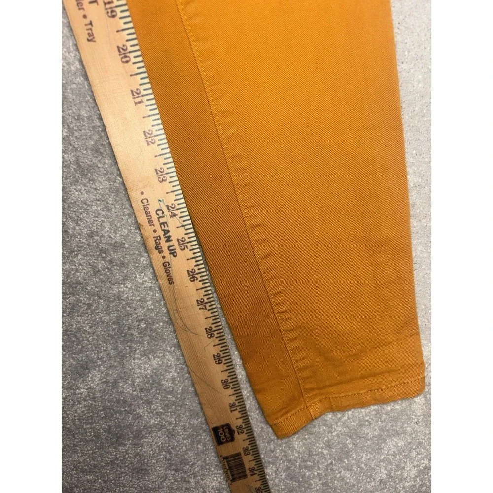 Tory Burch Yellow/orange Denim Ivy Super Skinny Jeans Size‎ 27